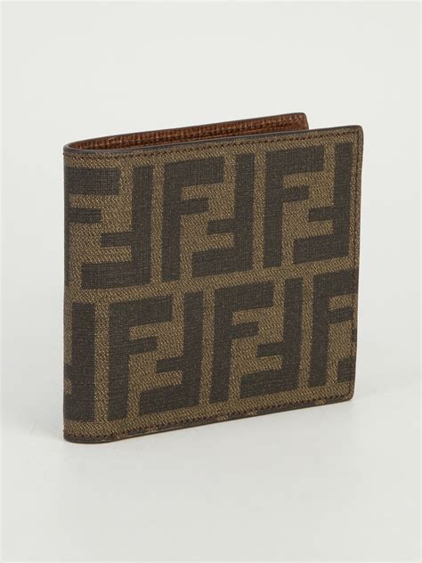 fendi men's wallet print|fendi men's long wallet.